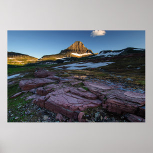 Glaciärnationalparkberg Poster