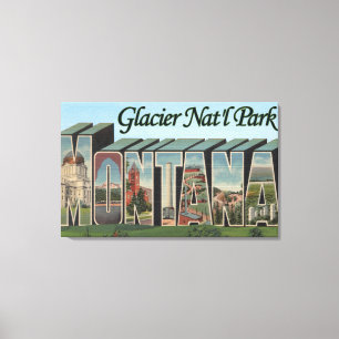 Glaciärnationalskog, Montana Canvastryck