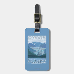 Glaciärplats - Cordova, Alaska Bagagebricka
