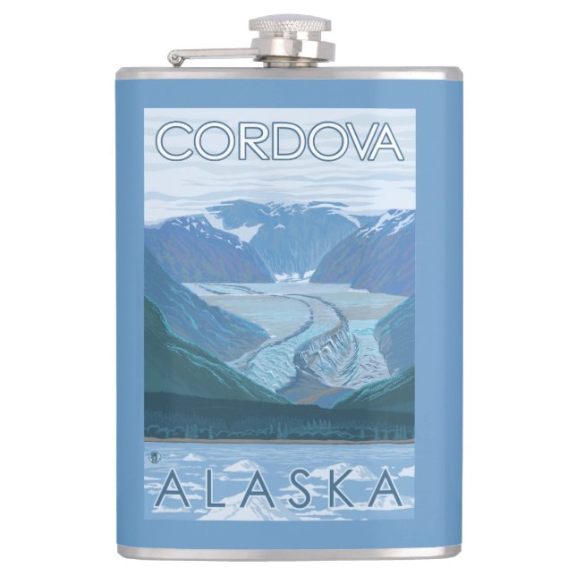 Glaciärplats - Cordova, Alaska Fickplunta (Framsidan)