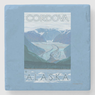 Glaciärplats - Cordova, Alaska Underlägg Sten