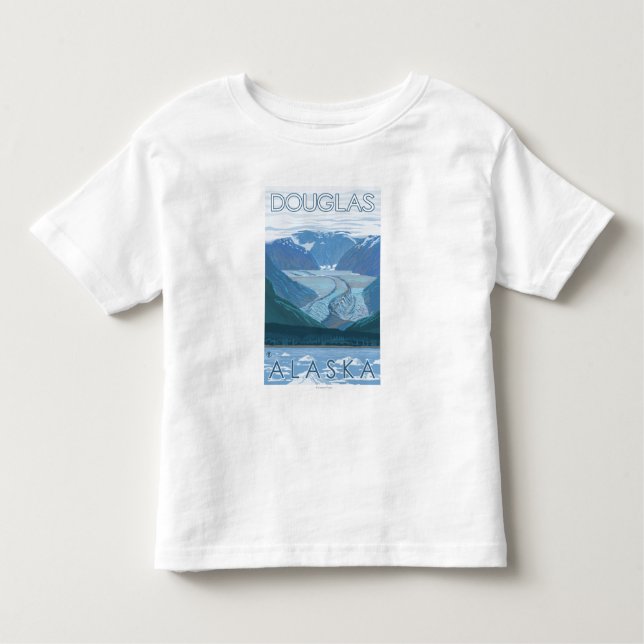 Glaciärplats - Douglas, Alaska Tee (Framsida)