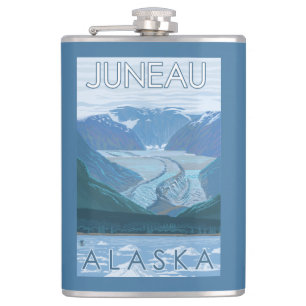 Glaciärplats - Juneau, Alaska Fickplunta
