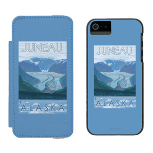 Glaciärplats - Juneau, Alaska
