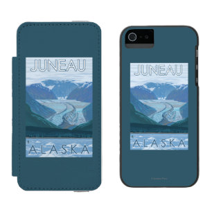 Glaciärplats - Juneau, Alaska