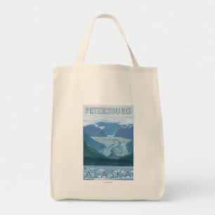 Glaciärplats - Petersburg, Alaska Tygkasse