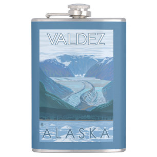 Glaciärplats - Valdez, Alaska Fickplunta