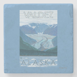 Glaciärplats - Valdez, Alaska Stenunderlägg