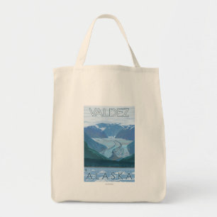 Glaciärplats - Valdez, Alaska Tygkasse