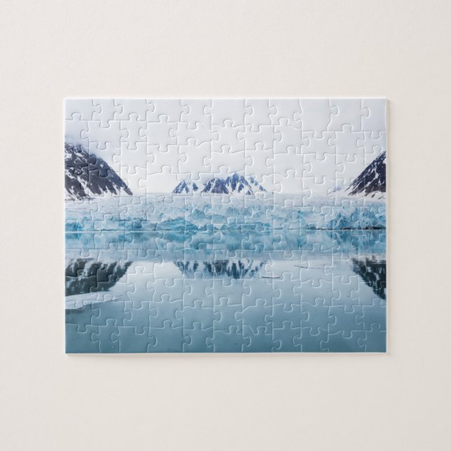 Glaciärreflektioner, Norge Pussel (Horisontell)