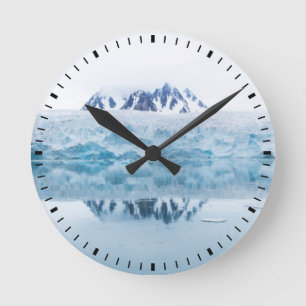 Glaciärreflektioner, Norge Rund Klocka