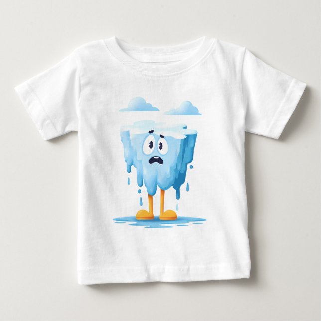 Glaciärsmältning – söta isblock barn t shirt (Framsida)