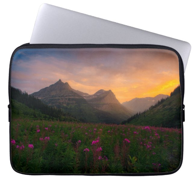 Glaciärvildblommar Laptop Fodral (Framsidan)