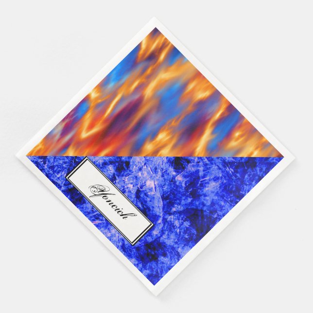 Glaciem et Ignis av Kenneth Yoncich Pappersservett (Hörn)