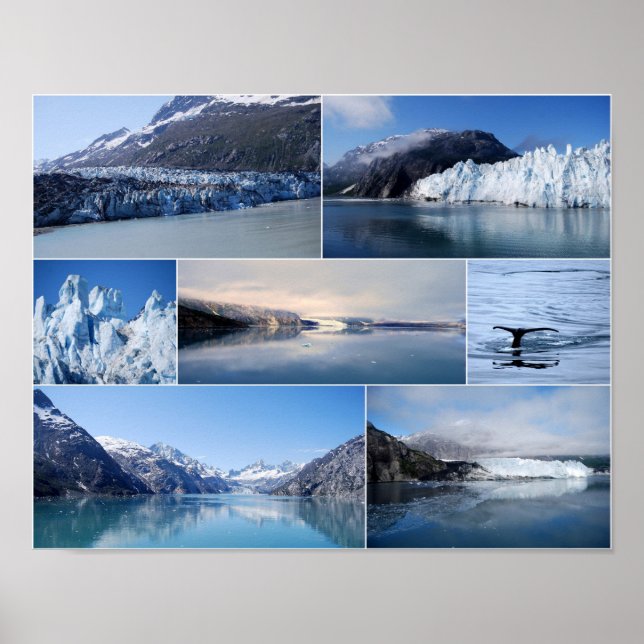 Glacier Bay Alaska 14 x 11 Poster (Framsidan)