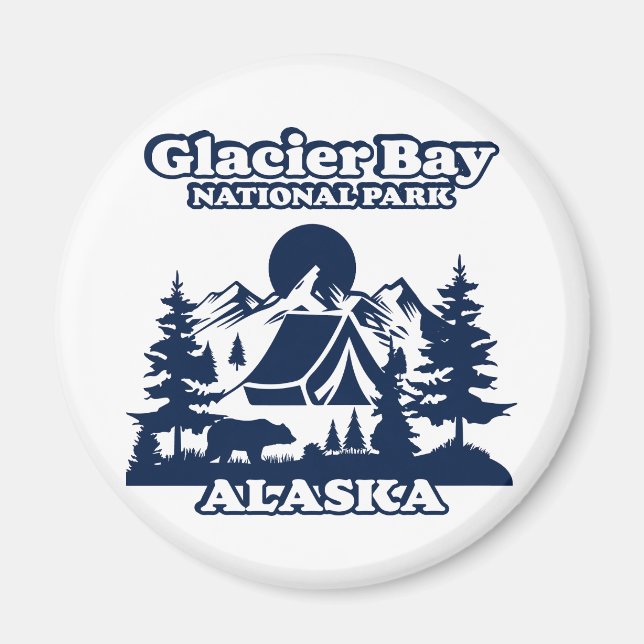 Glacier Bay Alaska Magnet (Framsidan)