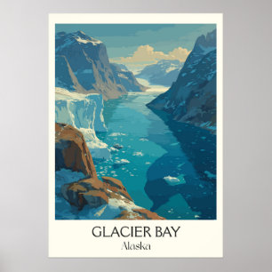Glacier Bay Alaska Nationalpark Glacär Poster