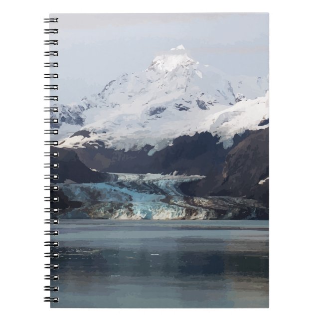 Glacier Bay Alaska Notebook, nationalparken Journa Anteckningsbok (Framsidan)