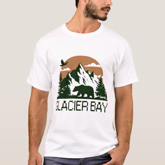Glacier Bay - Alaska T Shirt (Framsida)