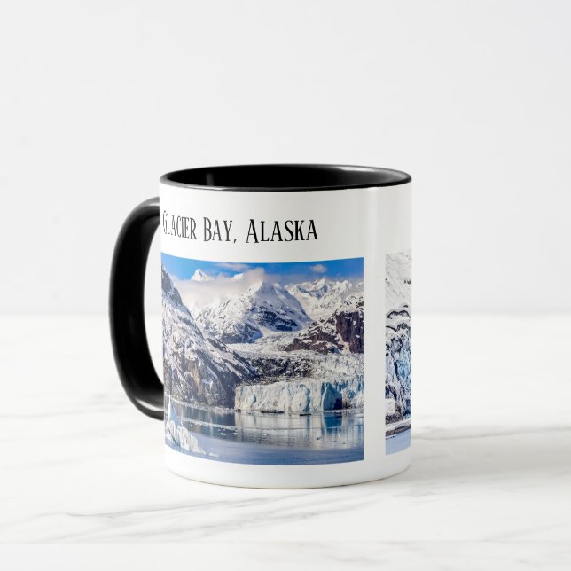 Glacier Bay, kryssning Alaska, Lamplugh Glacier, Mugg (Framsida vänster)