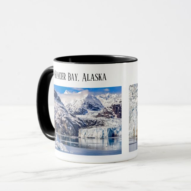 Glacier Bay, kryssning Alaska, Margerie Glacier, Mugg (Framsida vänster)