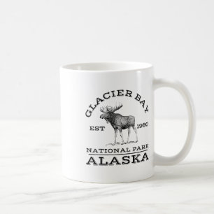 Glacier Bay National Park Alaska Älg Vandring Utom Kaffemugg