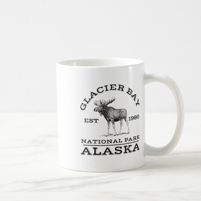 Glacier Bay National Park Alaska Älg Vandring Utom Kaffemugg (Höger)