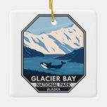 Glacier Bay National Park Alaska Orca Art Vintage Julgransprydnad Keramik<br><div class="desc">Glacier Bay Park-vektorteckningsdesign. Parken är ett hemland,  ett levande laboratorium,  en nationalpark,  en utsedd vildmark,  en biosfärreserv och en världsarvsplats.</div>