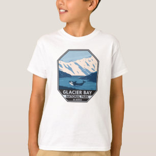 Glacier Bay National Park Alaska Orca Art Vintage T Shirt