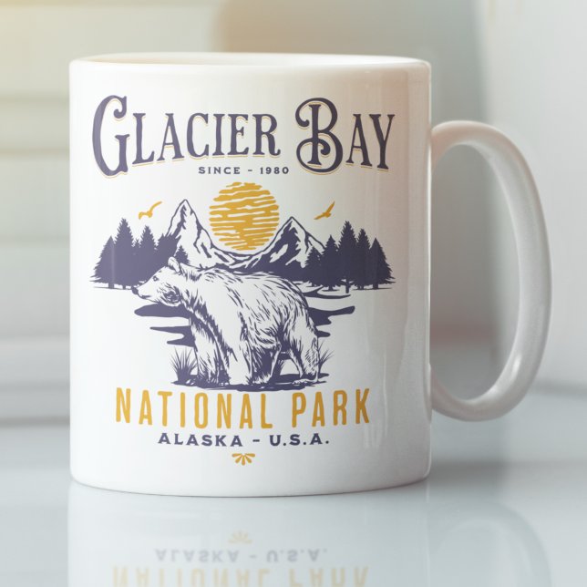 Glacier Bay National Park Charming Woodland view Kaffemugg (Skapare uppladdad)