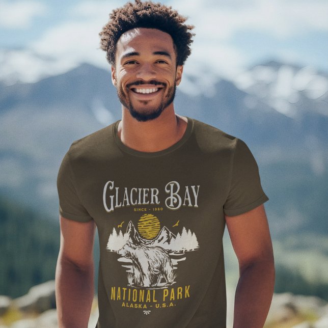 Glacier Bay National Park Cute Forest Landscape T Shirt (Skapare uppladdad)