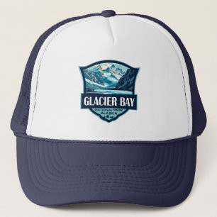 Glacier Bay National Park Illustration Retro Keps