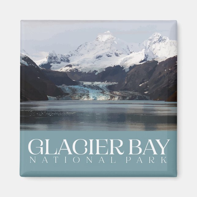 Glacier Bay National Park Magnet (Framsidan)