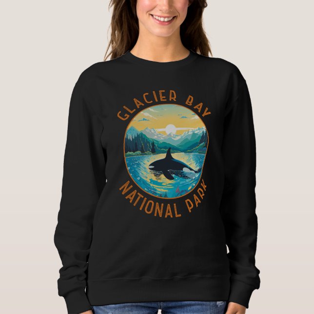 Glacier Bay National Park Orca Distress Circle T Shirt (Framsida)