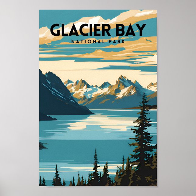 Glacier Bay National Park Travel Poster (Framsidan)