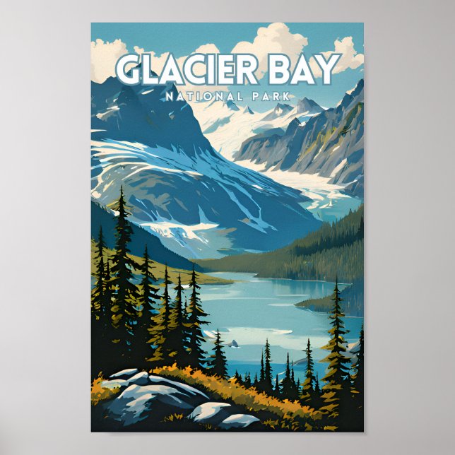 Glacier Bay National Park Travel PS Poster (Framsidan)