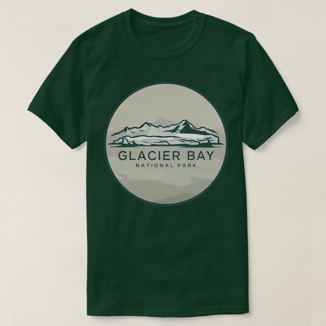 Glacier Bay National Park Travel Tshirt TShirt T Shirt (Design framsida)