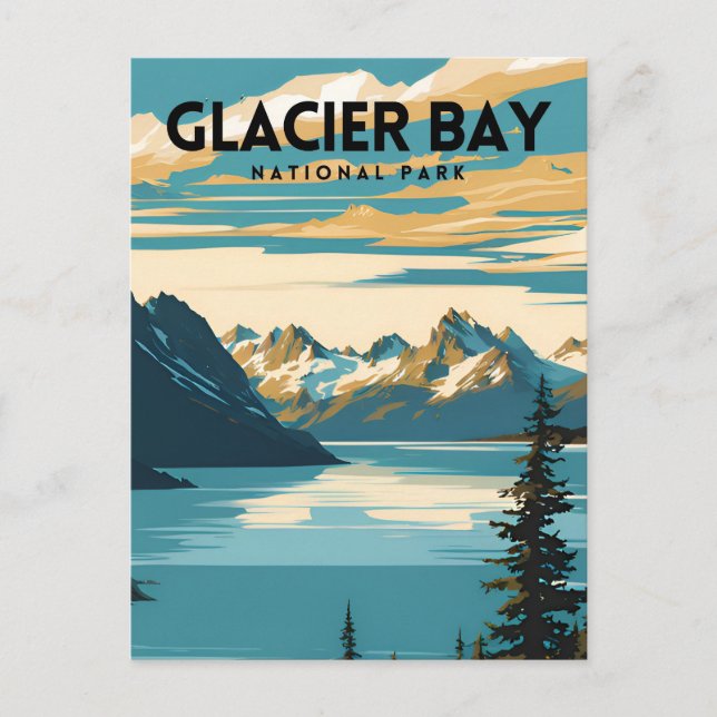 Glacier Bay National Park Travel Vykort (Framsida)