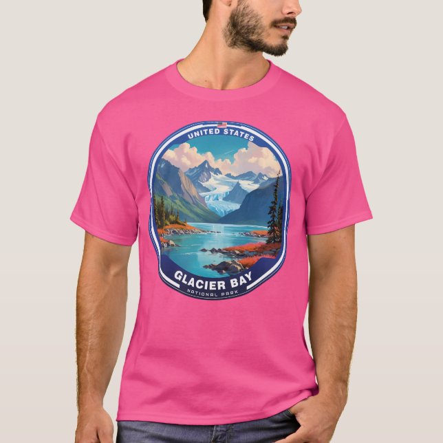 Glacier Bay National Park Usa T Shirt (Framsida)