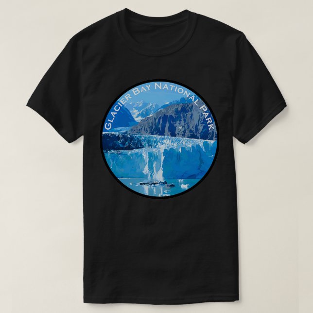Glacier Bay nationalpark 4 T Shirt (Design framsida)