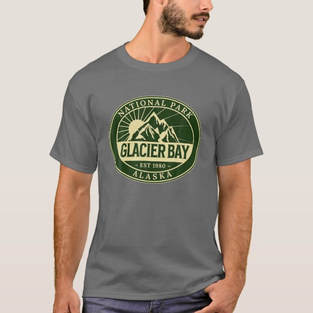 Glacier Bay nationalpark Alaska Hike utomhus T Shirt (Framsida)