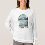 Glacier Bay nationalpark Alaska Vintage T-Shirt<br><div class="desc">Glacier Bay Park-vektorgrafik i ett fönster med stil-design. Parken är ett hemland,  ett levande laboratorium,  en nationalpark,  en utsedd vildmark,  en biosfärreserv och en världsarvsplats.</div>
