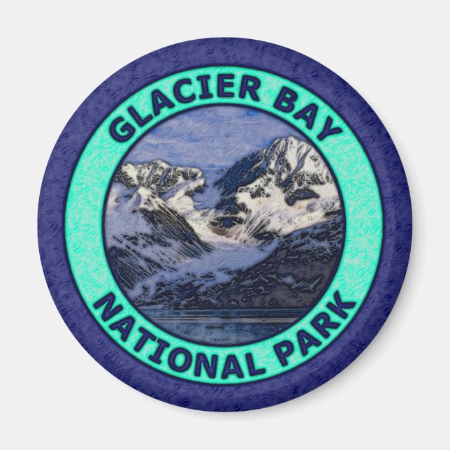 Glacier Bay nationalpark Magnet (Framsidan)