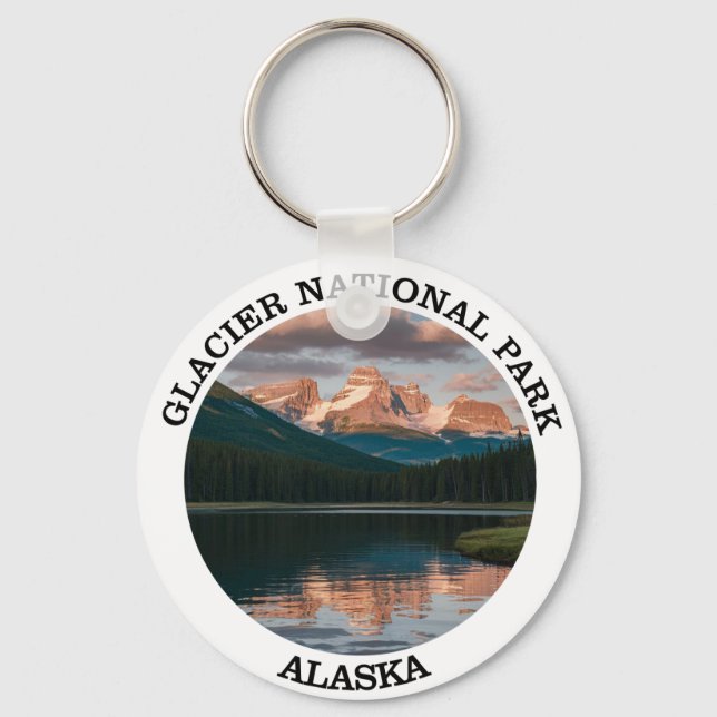 Glacier Bay nationalpark Nyckelring (Framsida)