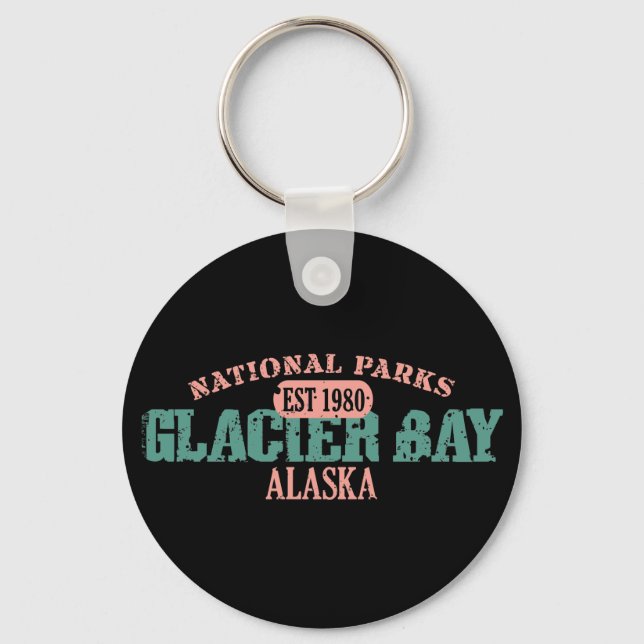 Glacier Bay nationalpark Nyckelring (Framsida)
