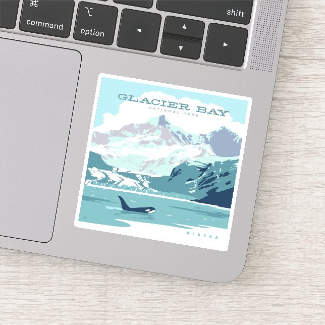 Glacier Bay nationalpark | Orca Klistermärken (Detalj)