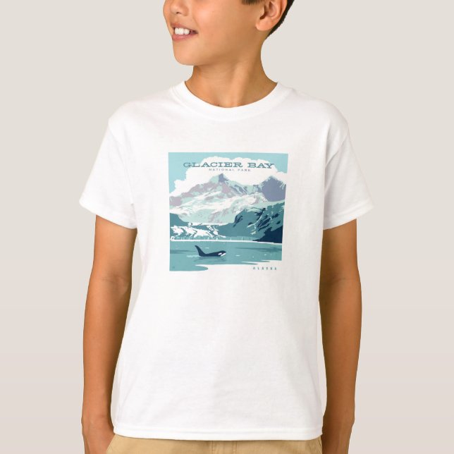 Glacier Bay nationalpark | Orca T Shirt (Framsida)