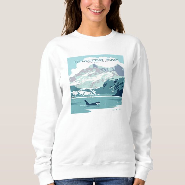 Glacier Bay nationalpark | Orca T Shirt (Framsida)