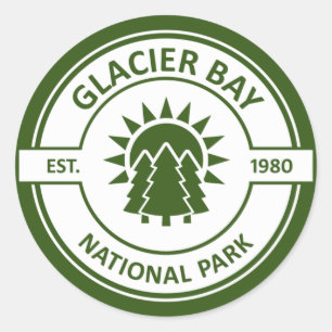 Glacier Bay nationalpark Runt Klistermärke
