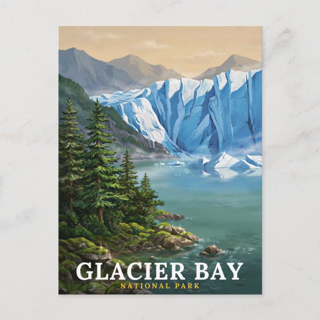 Glacier Bay Nationalpark Scenic Vykort (Framsida)